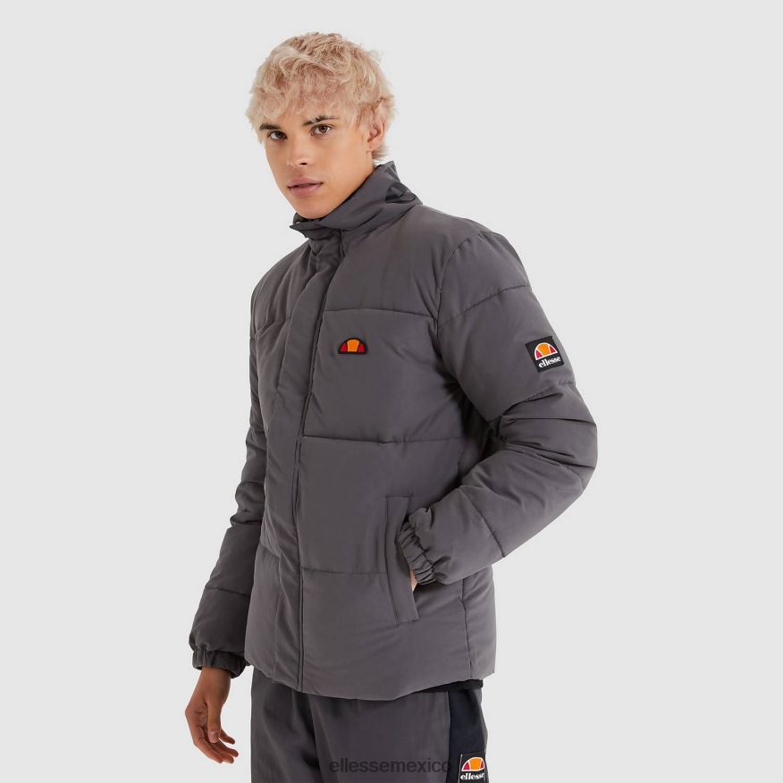 ropa mx Ellesse hombres chaqueta acolchada igris gris oscuro 84X86H468