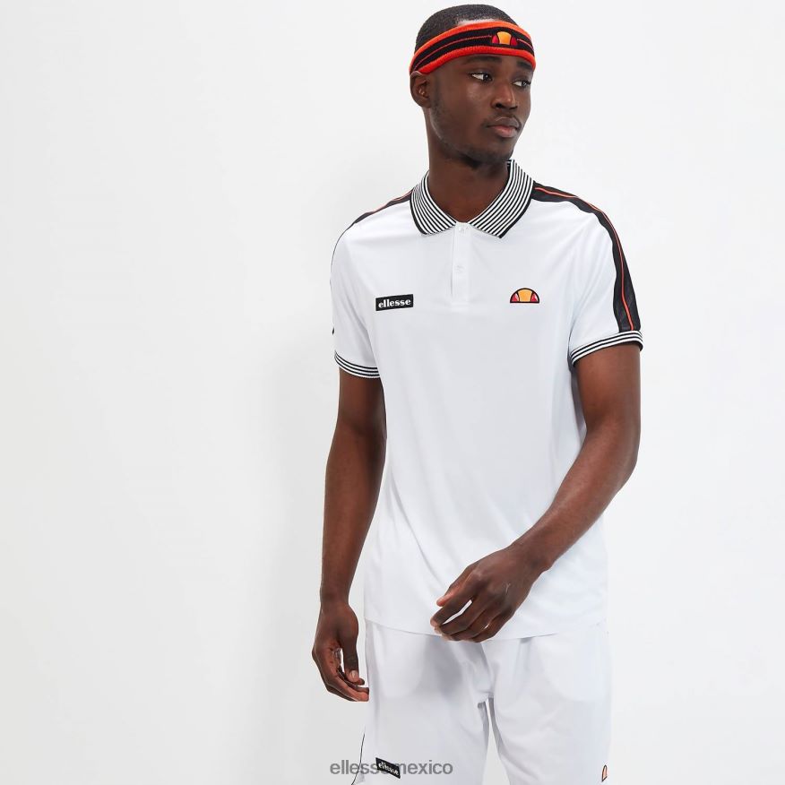 ropa mx Ellesse hombres nivel de polo blanco 84X86H399