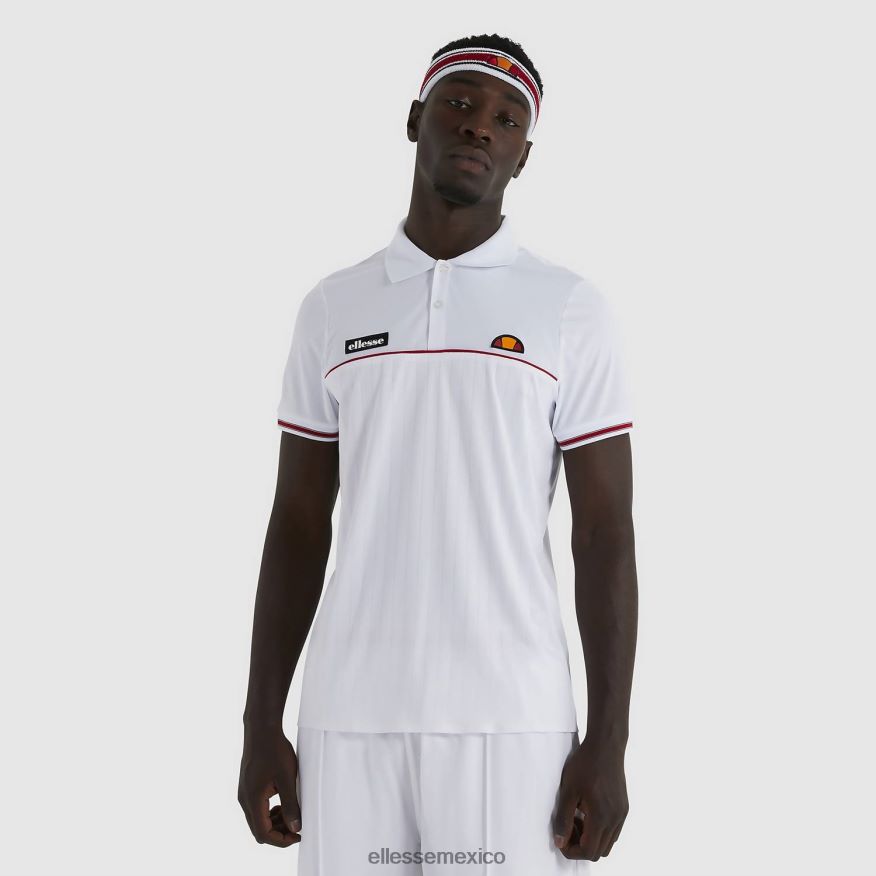 ropa mx Ellesse hombres polo de lin blanco 84X86H477