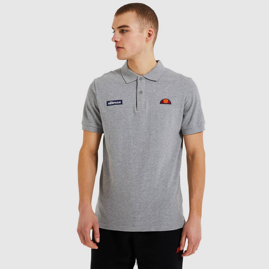 ropa mx Ellesse hombres polo de monte marga gris 84X86H383