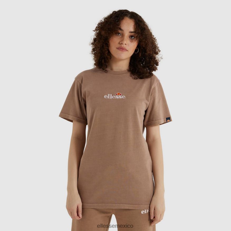 ropa mx Ellesse mujer camiseta de achiote marrón 84X86H248