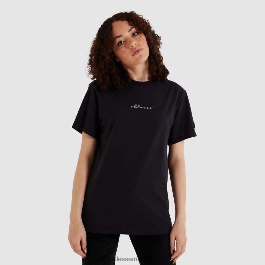 ropa mx Ellesse mujer camiseta miresa lavada negro 84X86H238