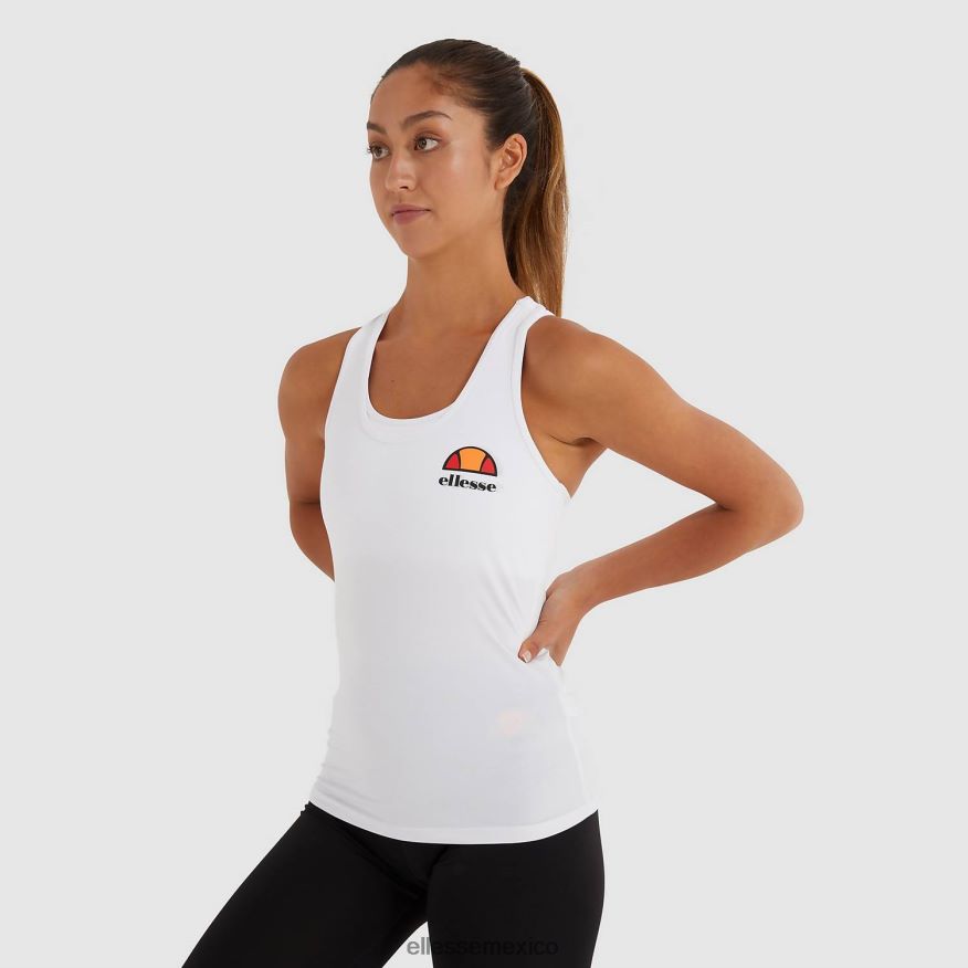 ropa mx Ellesse mujer top curasci sin mangas blanco 84X86H77