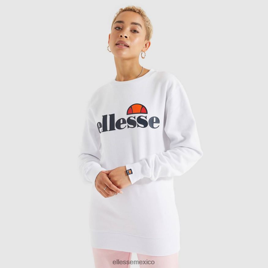 ropa mx Ellesse mujer sudadera agata blanco 84X86H31