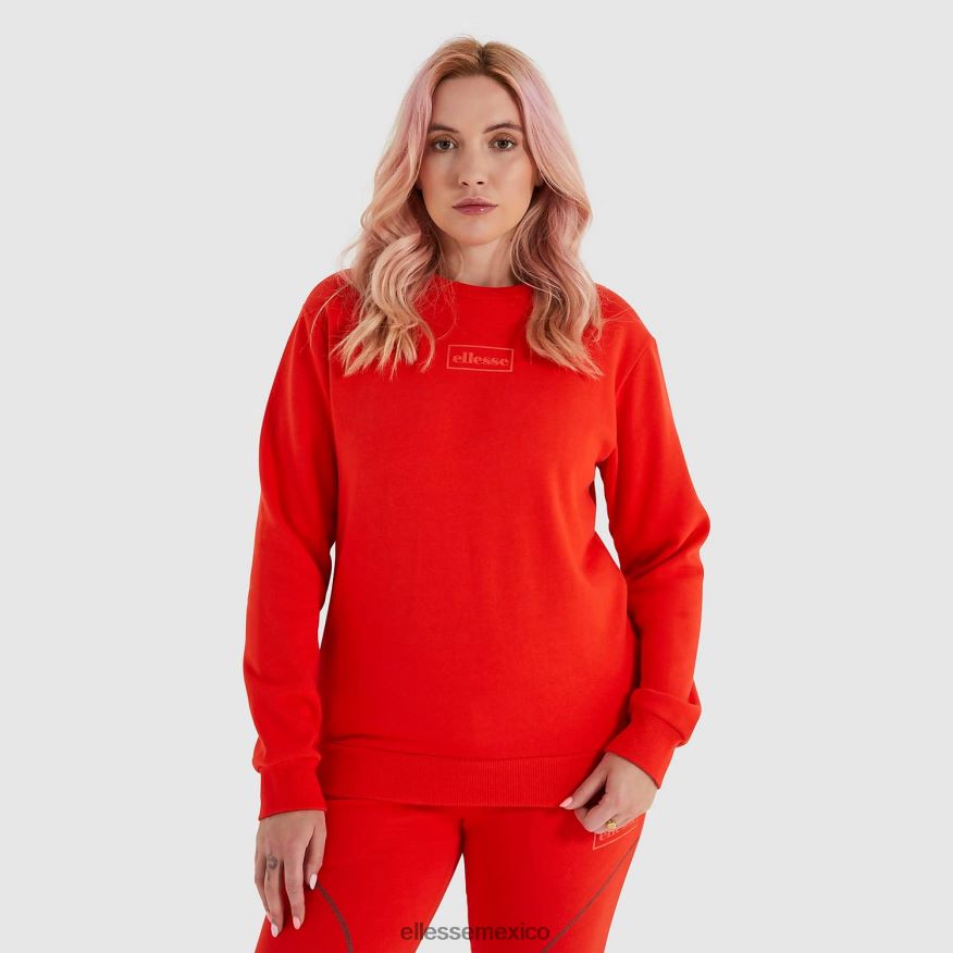 ropa mx Ellesse mujer sudadera verala rojo 84X86H169